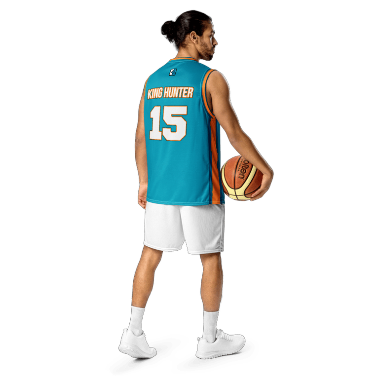 back of the custom Lingraphica basketball jersey