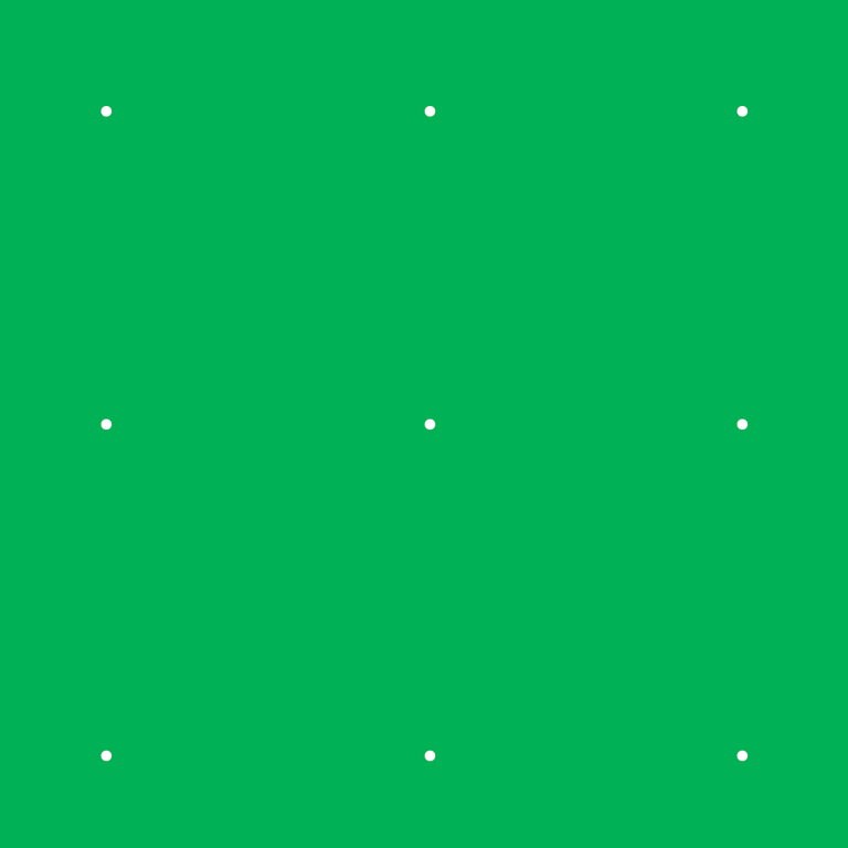 green screen portrait with 9 white dots for alignment and motion-tracking