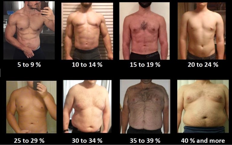what body fat percentage to see definition